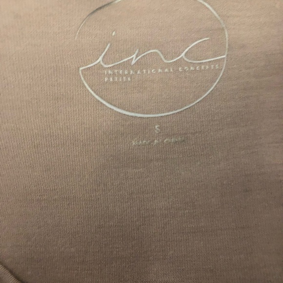 Beautiful Taupe dressy top by INC Size Small - Picture 3 of 4